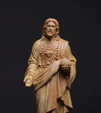 Small Leaf Boxwood Carving Jesus Ornaments Chinese Style Wood - Grand Goldman