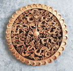 Small Pendant Ornaments Camphor Solid Wood Hollow Carving - Grand Goldman