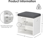 Small Shoe Bench for Entryway Shoe Bench with Cushion Shoe Bench with Storage and Seating,Small Bench Seat Entryway Shoe Rack with Bench,Small Shoe Bench Entryway Shoe Bench Small White - Grand Goldman