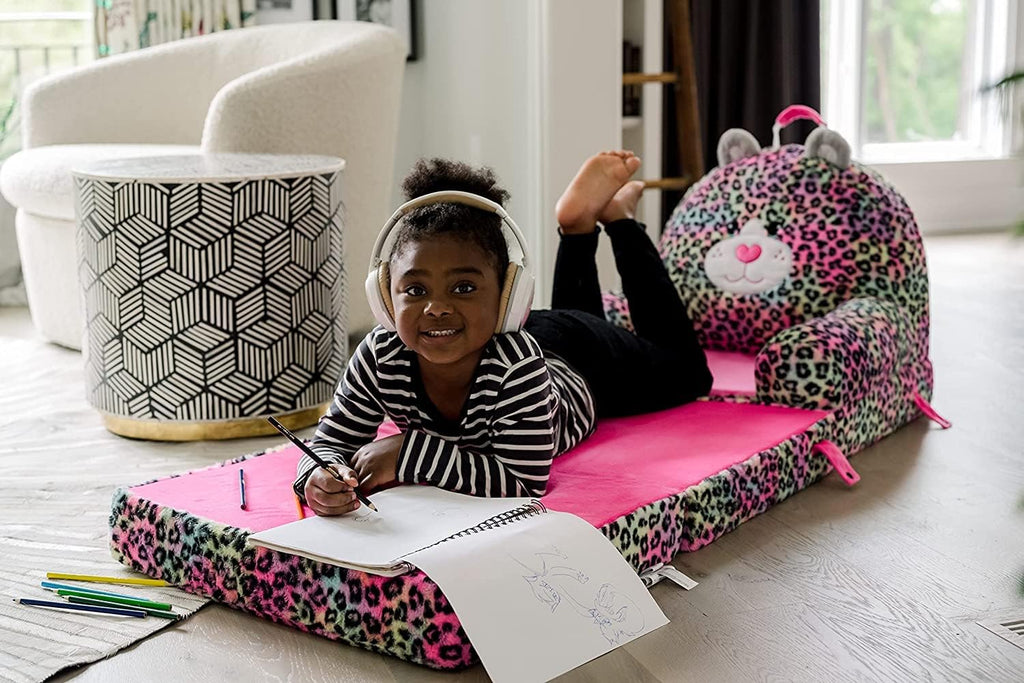 Soft Landing - Elite Seats - Premium Character Sofa Seat & Transformable Fold-Out Lounger with Carrying Handle – Dino - Grand Goldman