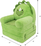 Soft Landing - Elite Seats - Premium Character Sofa Seat & Transformable Fold-Out Lounger with Carrying Handle – Dino - Grand Goldman