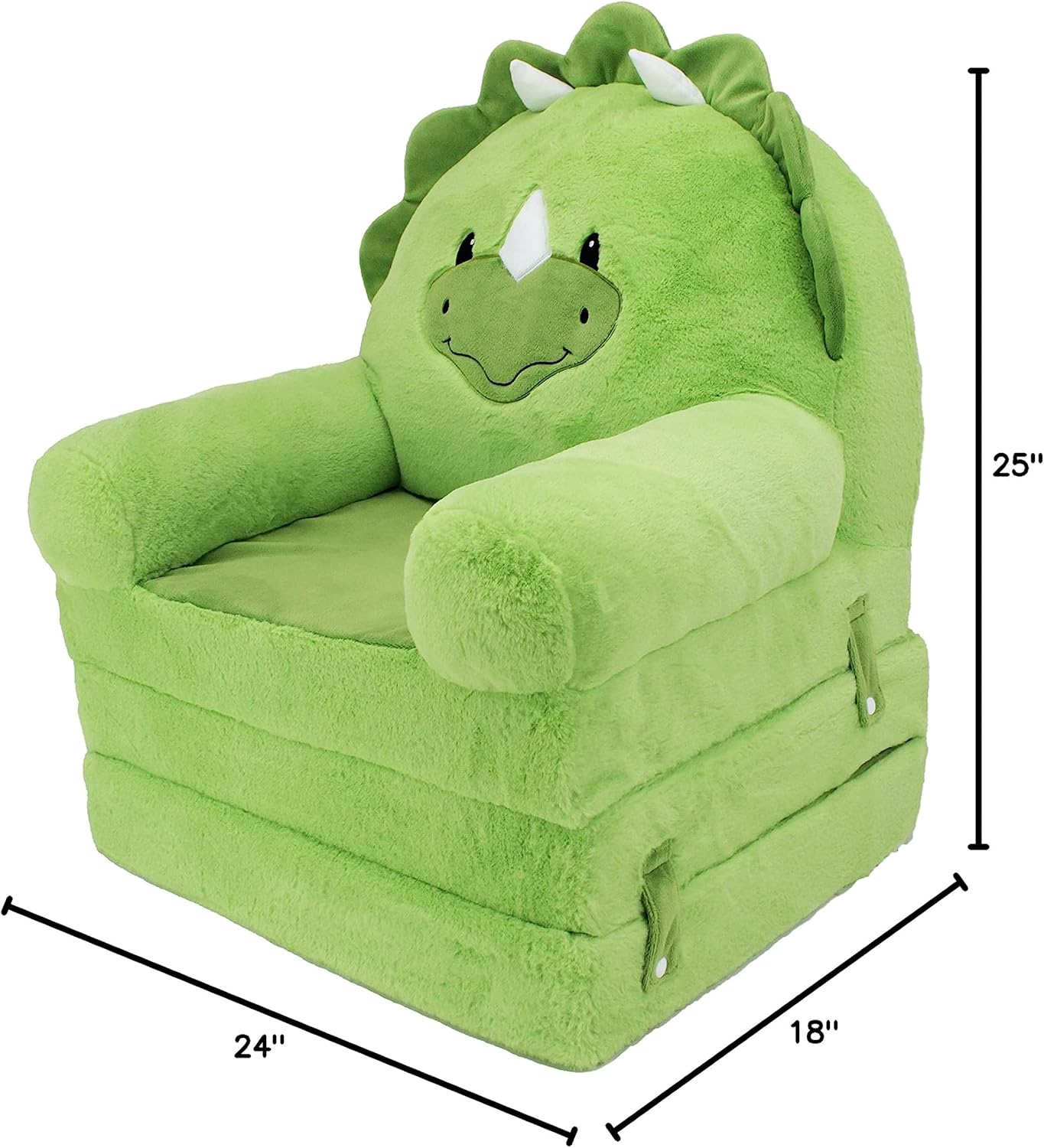 Soft Landing - Elite Seats - Premium Character Sofa Seat & Transformable Fold-Out Lounger with Carrying Handle – Dino - Grand Goldman