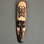 Solid Wood Carving Mask Creative Wall Decoration Pendant Handicraft - Grand Goldman