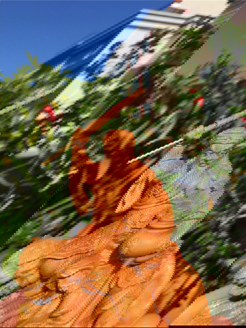 Solid Wood Carving Zhao Gongming Ornaments Handicraft - Grand Goldman