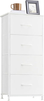 Somdot Tall Dresser for Bedroom with 5 Drawers, Storage Chest of Drawers with Removable Fabric Bins for Closet Bedside Nursery Laundry Living Room Entryway Hallway, Black - Grand Goldman