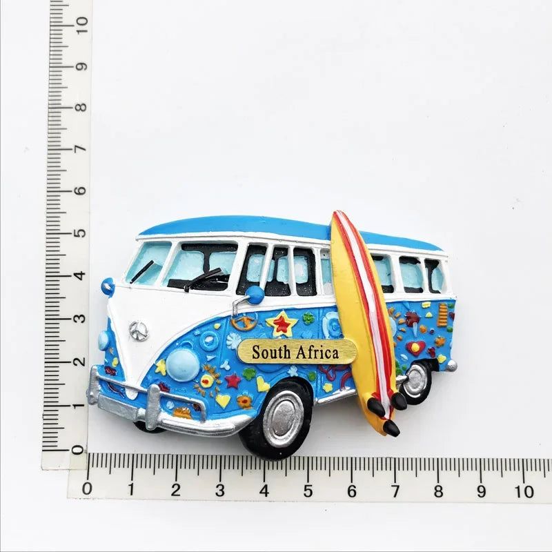 South Africa 3D Animal Tourist Souvenirs Fridge Magnet Refrigerator Sticker Africa's Big Five Resin Painted Crafts Gift Idea - Grand Goldman