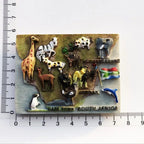 South Africa 3D Animal Tourist Souvenirs Fridge Magnet Refrigerator Sticker Africa's Big Five Resin Painted Crafts Gift Idea - Grand Goldman