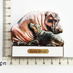 South Africa Big 5 Magnetic Fridge Sticker South Africa's Geographical Travel Souvenir Elephant Lion Tiger Flamingo Animal decor - Grand Goldman