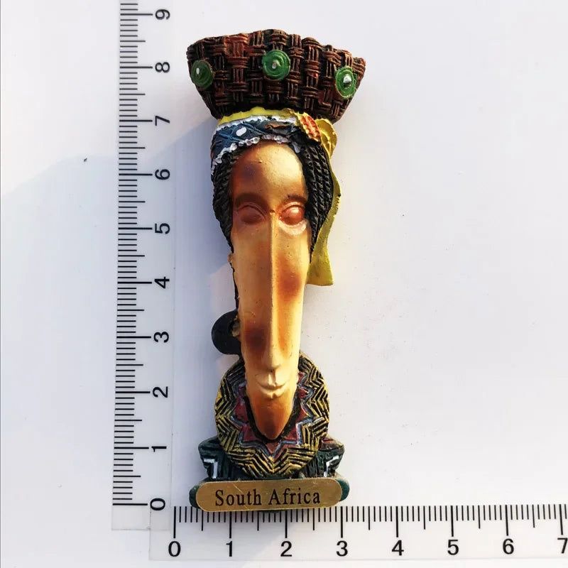 South Africa Big 5 Magnetic Fridge Sticker South Africa's Geographical Travel Souvenir Elephant Lion Tiger Flamingo Animal decor - Grand Goldman