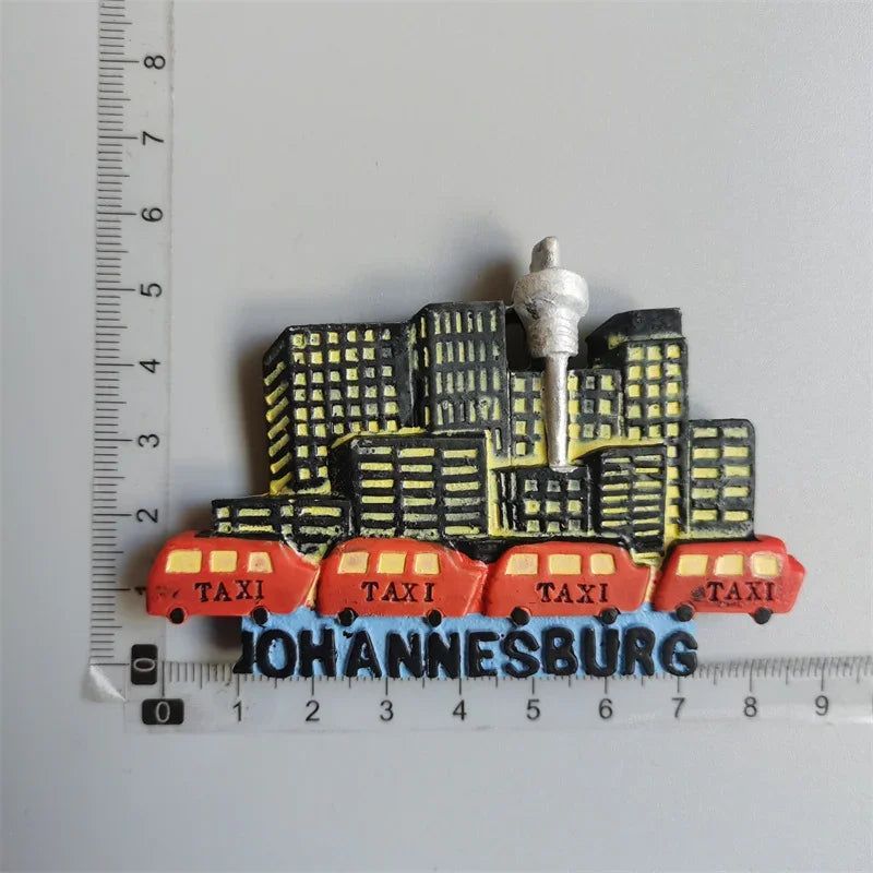 South Africa Johannesburg Fridge Magnets Tourist Souvenirs Magnetic Refrigerator Stickers for Home Kitchen Decoration Gift Idea - Grand Goldman