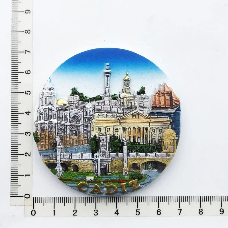 Spain Colosseo Roma Italy Austria Belgium Chile  Holland Santiago England Dominican Eilat Switzerland Portugal Fridge Magnets - Grand Goldman