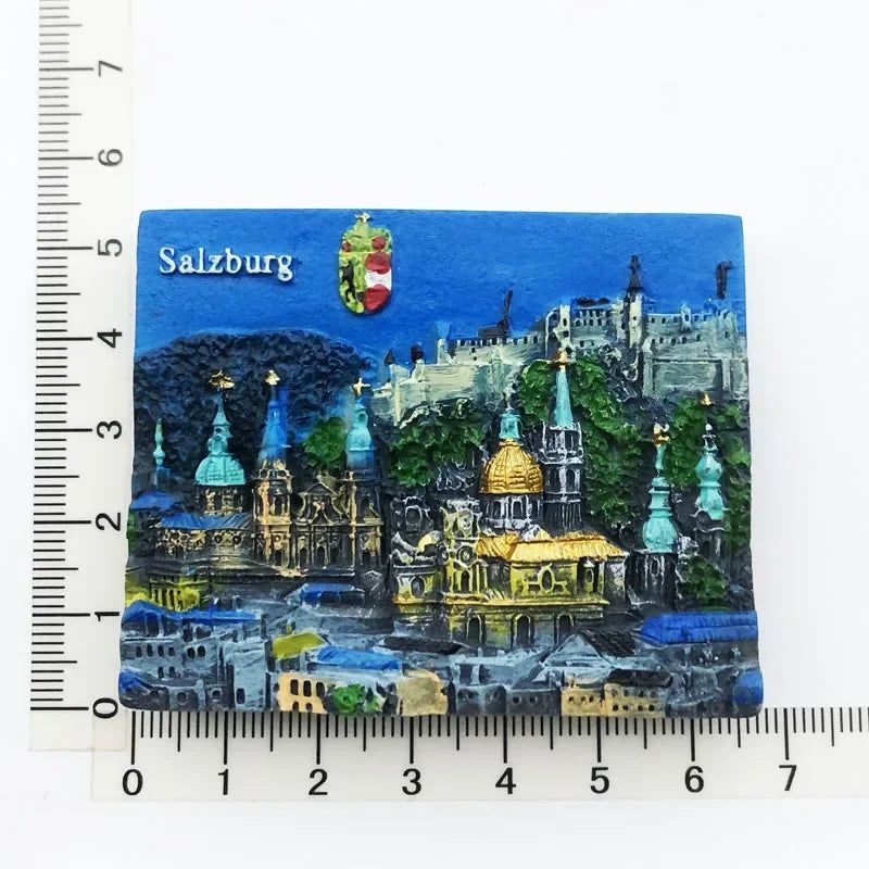 Spain Colosseo Roma Italy Austria Belgium Chile  Holland Santiago England Dominican Eilat Switzerland Portugal Fridge Magnets - Grand Goldman