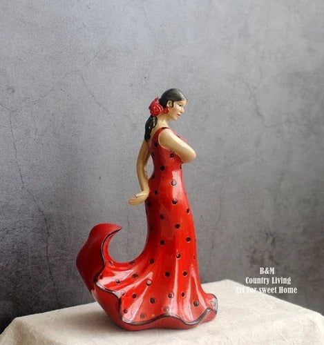 Spain Flamenco Spanish Dancing Girl  Tourist Souvenir Home Decoration Ornaments Desktop furnishing Tourist Souvenirs Gifts - Grand Goldman