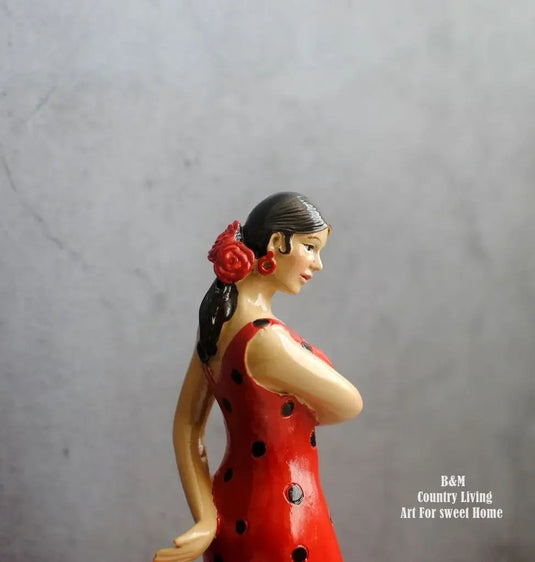 Spain Flamenco Spanish Dancing Girl  Tourist Souvenir Home Decoration Ornaments Desktop furnishing Tourist Souvenirs Gifts - Grand Goldman