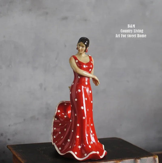 Spain Flamenco Spanish Dancing Girl  Tourist Souvenir Home Decoration Ornaments Desktop furnishing Tourist Souvenirs Gifts - Grand Goldman