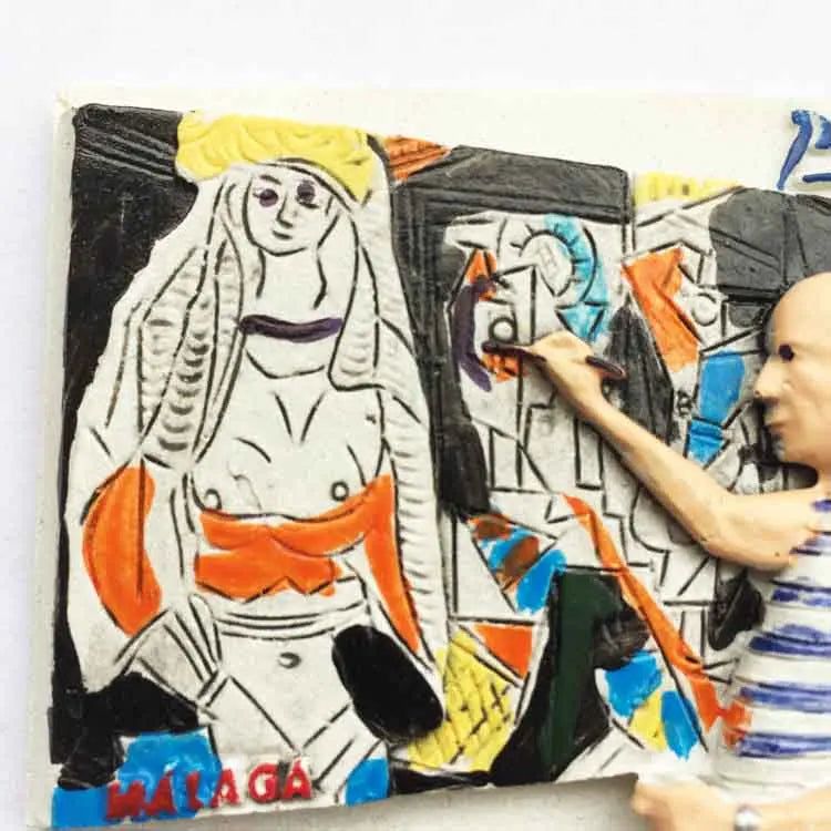 Spain Fridge Magnet European Spanish Painter Picasso 3d Cultural Tourist Souvenirs Magnetic Refrigerator Stickers Creative Gifts - Grand Goldman