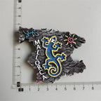 Spain Fridge Magnets Mallorca Menorca  Ibiza Lizard Gecko Spanish Island of Fuerteventura Home Decor Collection Tourist Souvenir - Grand Goldman