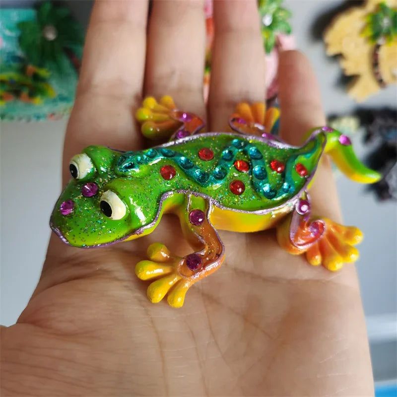 Spain Fridge Magnets Mallorca Menorca  Ibiza Lizard Gecko Spanish Island of Fuerteventura Home Decor Collection Tourist Souvenir - Grand Goldman