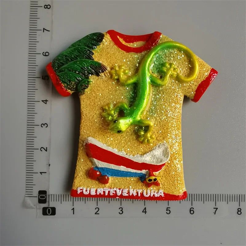 Spain Fridge Magnets Mallorca Menorca  Ibiza Lizard Gecko Spanish Island of Fuerteventura Home Decor Collection Tourist Souvenir - Grand Goldman