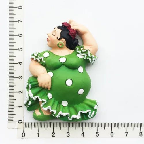 Spain Fridge Magnets Tourism Souvenir Arts and Crafts Cute Flamenco Bullfighter Magnetic Refrigerator Stickers Home Decoration - Grand Goldman