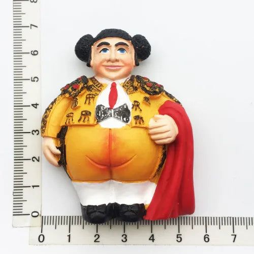 Spain Fridge Magnets Tourism Souvenir Arts and Crafts Cute Flamenco Bullfighter Magnetic Refrigerator Stickers Home Decoration - Grand Goldman