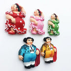 Spain Fridge Magnets Tourism Souvenir Arts and Crafts Cute Flamenco Bullfighter Magnetic Refrigerator Stickers Home Decoration - Grand Goldman