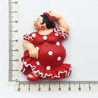Spain Fridge Magnets Tourism Souvenir Arts and Crafts Cute Flamenco Bullfighter Magnetic Refrigerator Stickers Home Decoration - Grand Goldman