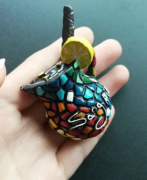 Spain Fruit Honeypot Sangria Exquisite Souvenirs afternoon teapot Espresso Cheese burger 3D Resin Refrigerator decorative magnet - Grand Goldman