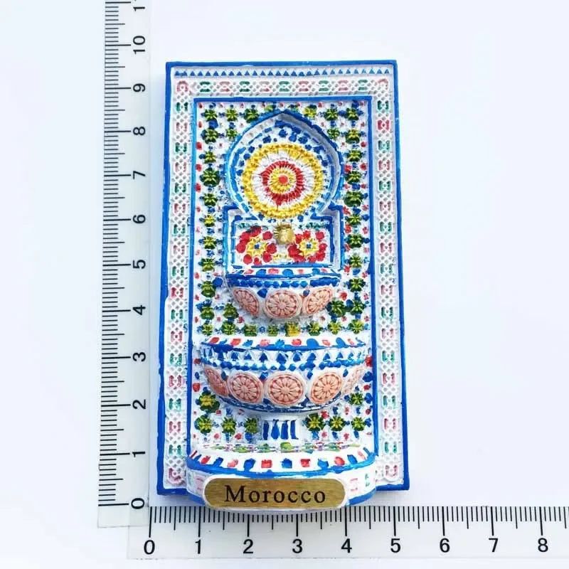 Spain Granada Fridge Magnet Oman Islamic Style Mirror Frame Magnetic Refrigerator Stickers for Home Decor Collection Gifts Ideas - Grand Goldman