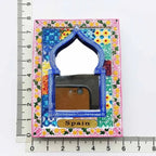 Spain Granada Fridge Magnet Oman Islamic Style Mirror Frame Magnetic Refrigerator Stickers for Home Decor Collection Gifts Ideas - Grand Goldman