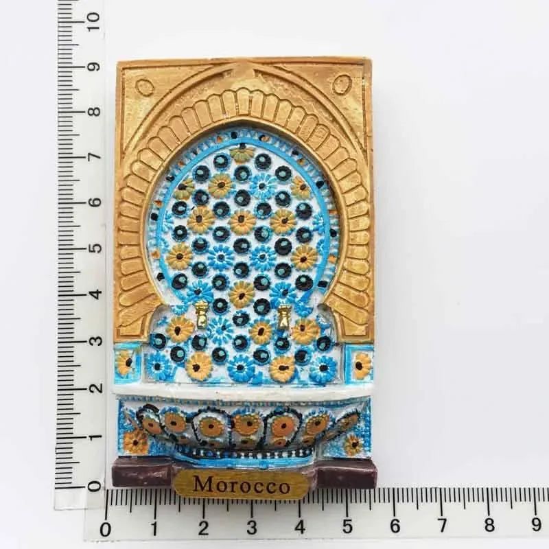 Spain Granada Fridge Magnet Oman Islamic Style Mirror Frame Magnetic Refrigerator Stickers for Home Decor Collection Gifts Ideas - Grand Goldman