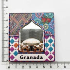 Spain Granada Fridge Magnet Oman Islamic Style Mirror Frame Magnetic Refrigerator Stickers for Home Decor Collection Gifts Ideas - Grand Goldman