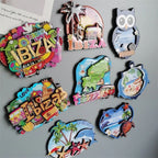 Spain IBIZA Tenefife Barcelona Woodon Refrigerator Magnets Travel Souvenir Home Decoration Gift for Friends - Grand Goldman