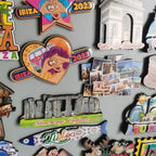 Spain Ibiza Dubai Chicago Germany Norway England Santorini Greece Lisboa Egypt Arch of Triumph Fridge magnets tourist souvenir - Grand Goldman