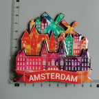 Spain Ibiza Dubai Chicago Germany Norway England Santorini Greece Lisboa Egypt Arch of Triumph Fridge magnets tourist souvenir - Grand Goldman