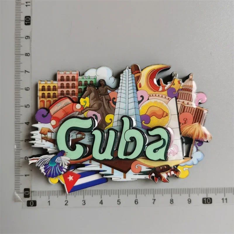 Spain Ibiza Dubai Chicago Germany Norway England Santorini Greece Lisboa Egypt Arch of Triumph Fridge magnets tourist souvenir - Grand Goldman