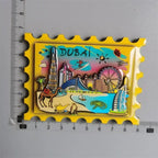 Spain Ibiza Dubai Chicago Germany Norway England Santorini Greece Lisboa Egypt Arch of Triumph Fridge magnets tourist souvenir - Grand Goldman