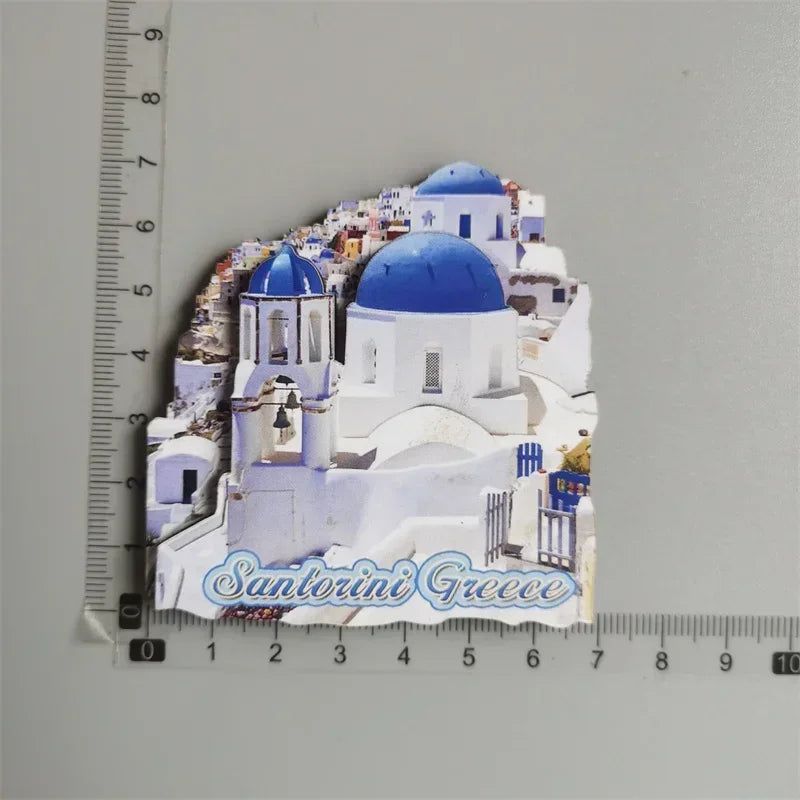 Spain Ibiza Dubai Chicago Germany Norway England Santorini Greece Lisboa Egypt Arch of Triumph Fridge magnets tourist souvenir - Grand Goldman