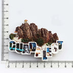 Spain Israel Jerusalem Germany Japan Jamaica Hawaii Myanmar Bahamas Tourist Souvenirs Magnetic Refrigerator Stickers Decoration - Grand Goldman