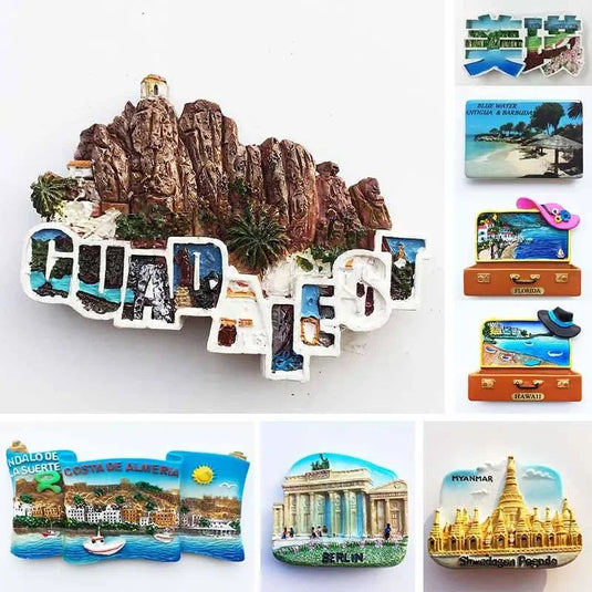 Spain Israel Jerusalem Germany Japan Jamaica Hawaii Myanmar Bahamas Tourist Souvenirs Magnetic Refrigerator Stickers Decoration - Grand Goldman