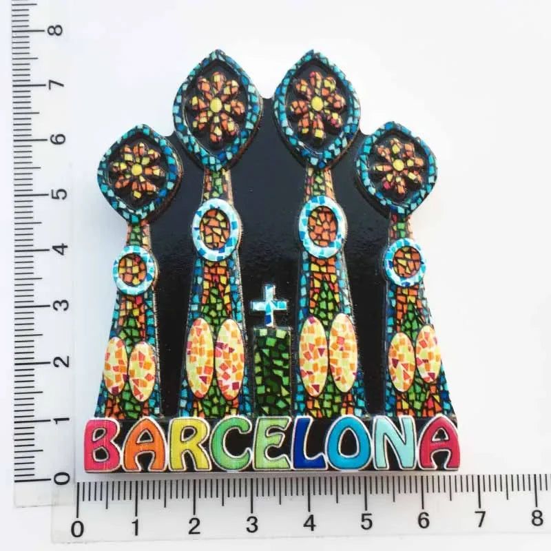 Spain Refrigerator Magnets Tourist Souvenir Cordoba Barcelona Mallorca Sevilla Cantabria Travel Gifts Magnetic Fridge Stickers - Grand Goldman