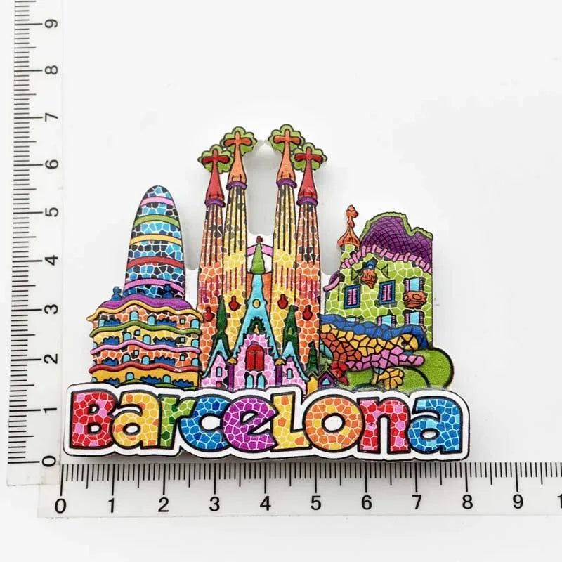 Spain Refrigerator Magnets Tourist Souvenir Cordoba Barcelona Mallorca Sevilla Cantabria Travel Gifts Magnetic Fridge Stickers - Grand Goldman