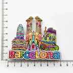 Spain Refrigerator Magnets Tourist Souvenir Cordoba Barcelona Mallorca Sevilla Cantabria Travel Gifts Magnetic Fridge Stickers - Grand Goldman