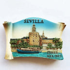 Spain Refrigerator Magnets Tourist Souvenir Cordoba Barcelona Mallorca Sevilla Cantabria Travel Gifts Magnetic Fridge Stickers - Grand Goldman