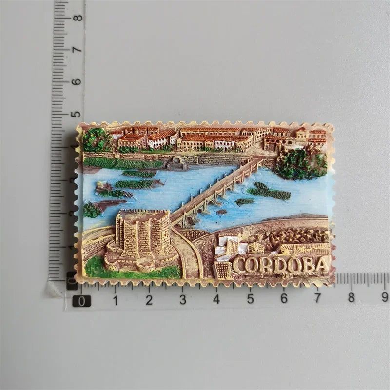 Spain Refrigerator Magnets Tourist Souvenir Cordoba Barcelona Mallorca Sevilla Cantabria Travel Gifts Magnetic Fridge Stickers - Grand Goldman
