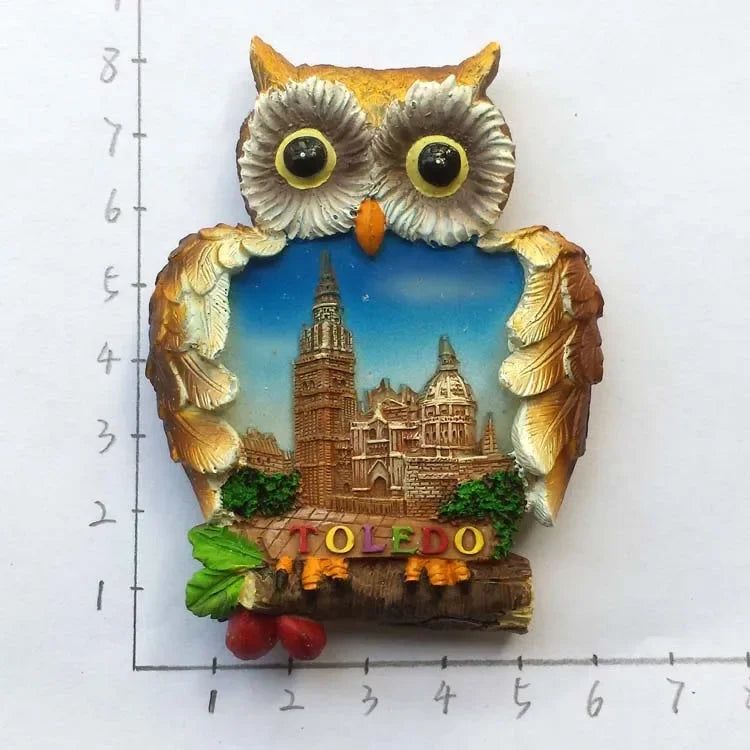 Spain Refrigerator Magnets Tourist Souvenir Cordoba Barcelona Mallorca Sevilla Cantabria Travel Gifts Magnetic Fridge Stickers - Grand Goldman