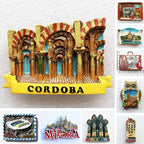 Spain Refrigerator Magnets Tourist Souvenir Cordoba Barcelona Mallorca Sevilla Cantabria Travel Gifts Magnetic Fridge Stickers - Grand Goldman
