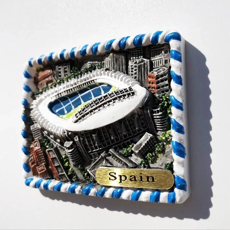 Spain Refrigerator Magnets Tourist Souvenir Cordoba Barcelona Mallorca Sevilla Cantabria Travel Gifts Magnetic Fridge Stickers - Grand Goldman