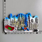 Spain Refrigerator Magnets Tourist Souvenir Cordoba Barcelona Mallorca Sevilla Cantabria Travel Gifts Magnetic Fridge Stickers - Grand Goldman