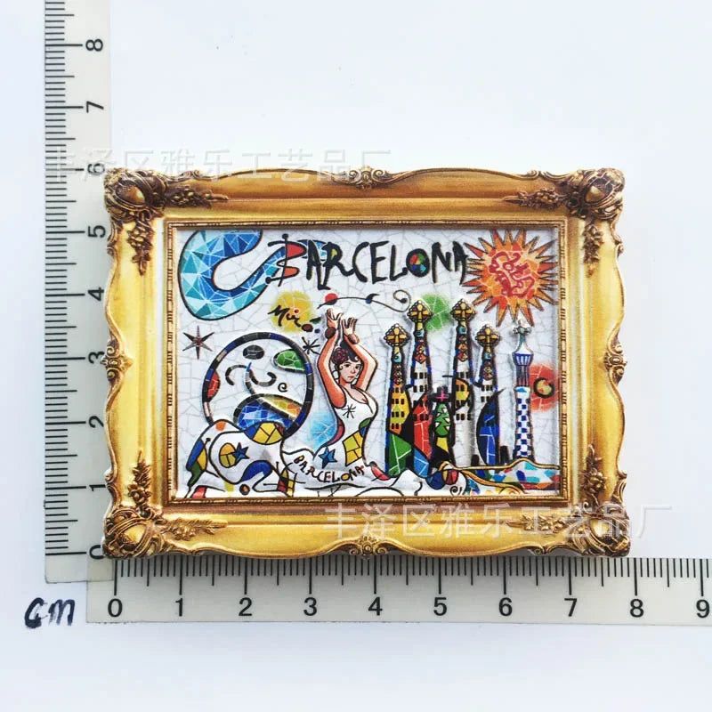 Spain Refrigerator Magnets Tourist Souvenir Cordoba Barcelona Mallorca Sevilla Cantabria Travel Gifts Magnetic Fridge Stickers - Grand Goldman